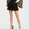 La Doublej Good Butt Cotton-stretch Canvas Shorts In Nero