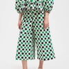 La Doublej Polka-dot Print Flared-leg Culottes In Pom Pom