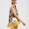 La Doublej La Scala Feather-embellished Vest In Big Flower