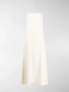 JIL SANDER SQUARE LONG SLIP DRESS,15300370