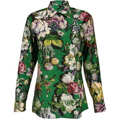 Dolce & Gabbana Silk Shirt In Mix Colouri Foulard