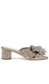 Loeffler Randall Women's Emilia High-heel Slide Sandals In Pastel Candy Stripe