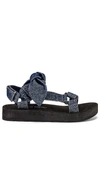 Loeffler Randall Maisie Denim Sport Strap Sandals In Denim