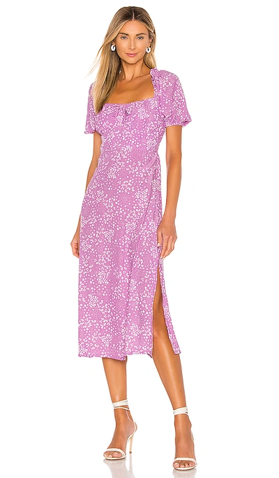 Faithfull The Brand Bette Midi Dress In Lavender Stevie Floral
