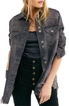 Free People Moonchild Denim Shirt Jacket In Moon Dust