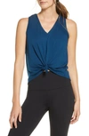 Onzie Knot Front Tank Top In Empathy