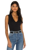 Enza Costa Sleeveless Scoop-neck Top In Black