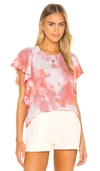 MICHAEL STARS ARIANA FLUTTER SLEEVE PULLOVER,MICH-WS3780