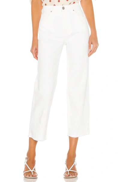 Hudson Remi High Rise Straight Crop. - In White