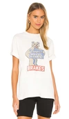 RE/DONE 80S OVERSIZED CAMPUS WHEEL TEE,REDR-WS107