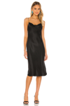 Nili Lotan Plunge Neck Slip Dress In Black
