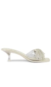 Cult Gaia Uma Crystal-embellished Pvc Mules In Clear