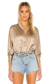 VINCE BAND COLLAR BLOUSE,VINCE-WS1003