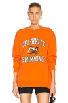 OFF-WHITE SWIMMING CREWNECK jumperSHIRT,OFFF-WK29