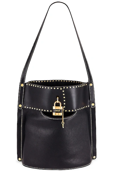 Chloé Medium Aby Bucket Bag In Full Blue