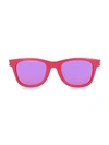Saint Laurent 50mm Square Core Sunglasses In Fuchsia