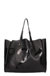 N°21 TOTE IN BLACK LEATHER,11352385