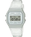 Casio Unisex Digital Clear Jelly Strap Watch 35.2mm In Clear
