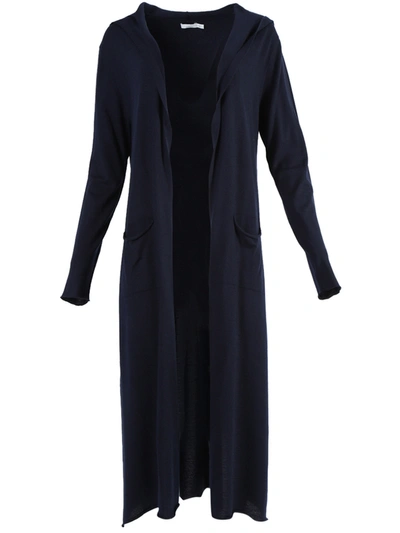 Bamford Navy Silence Long Knit Cardigan Sweater