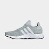 Adidas Originals Adidas Women's Originals Swift Run Casual Shoes In Dash Green/cloud White/grey Two