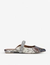 Kurt Geiger Princely Snake-print Leather Mules In Mult/other