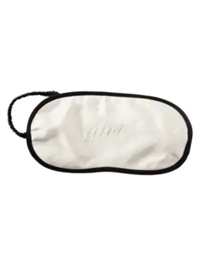 Kiki De Montparnasse Naughty Or Nice Silk Blindfold In Black White