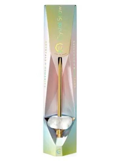 Gem-water Clear Quartz Stainless Steel Straw