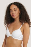 Calvin Klein Essence Demi T-shirt Bra Qp1037o In White