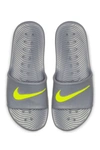 Nike Kawa Slide Sandal In 003 Col Gy/volt