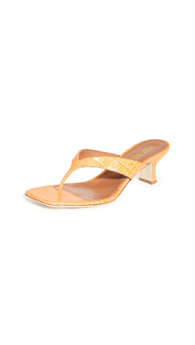 Paris Texas Thong Sandals In Orange