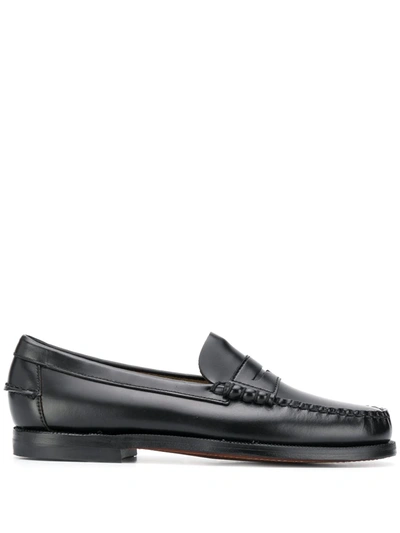 Sebago Black Leather Loafers