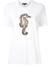 MARKUS LUPFER SEQUIN SEA HORSE T-SHIRT