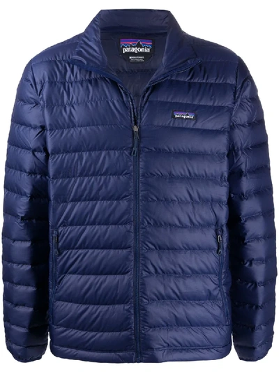 Patagonia Down Sweater Jacket In Navy Blue