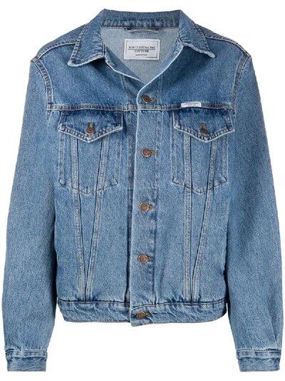 Forte Dei Marmi Couture Kastige Jeansjacke In Blue