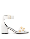 Philosophy Di Lorenzo Serafini Stud-embellished 60mm Sandals In White