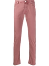 JACOB COHEN STRAIGHT-LEG CHINO TROUSERS