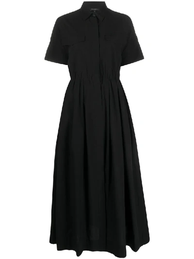 Antonelli Cotton Shirt Dress In Black