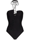 TOM FORD LACE-UP HALTERNECK BODYSUIT