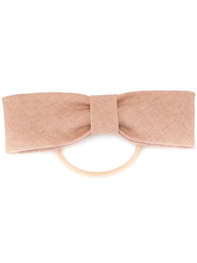 Le Monde Beryl Bow Hair Tie In Pink