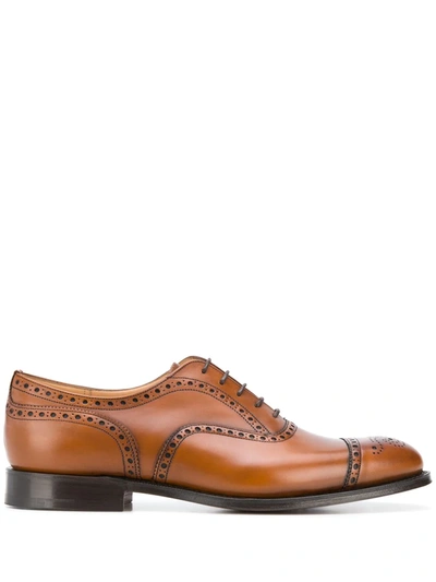 Church's City Collection Toronto Leather Brogues In Old Chestnut