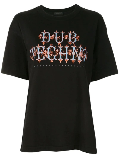 Undercover Dub/techno Print T-shirt In Black