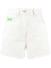 GCDS LOGO PATCH DENIM SHORTS