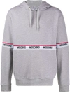 MOSCHINO LOGO STRIPE HOODIE