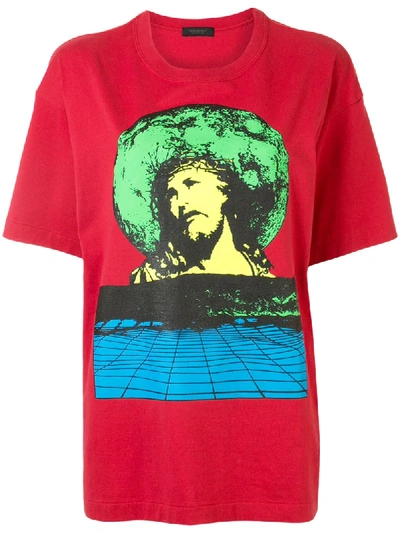 Undercover Red Cotton Printed T-shirt