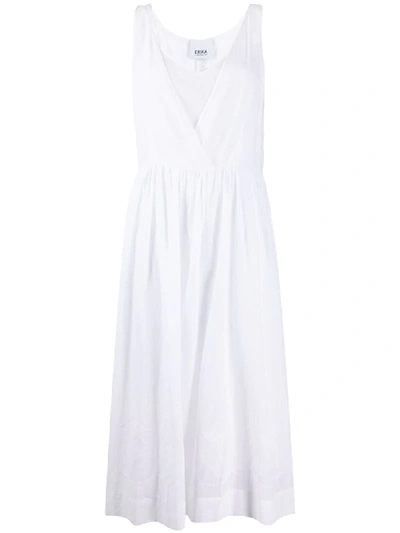 Erika Cavallini Midi Flared Dress In White