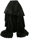 ISABEL SANCHIS PLEATED ASYMMETRIC SKIRT