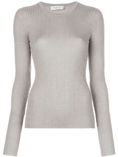 Gabriela Hearst Long-sleeve Fitted Jumper In Grey