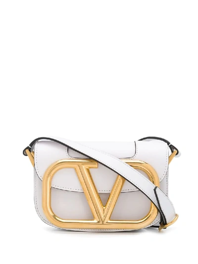 Valentino Garavani Small Supervee Crossbody Bag In White