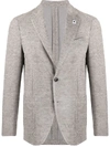 LARDINI WOVEN KNIT BLAZER