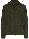 Moncler Grimpeurs Hooded Soft Shell Ski Jacket In Green